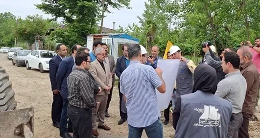 بازدید نماینده محترم مجلس شورای اسلامی و مدیر عامل محترم آب و فاضلاب گیلان